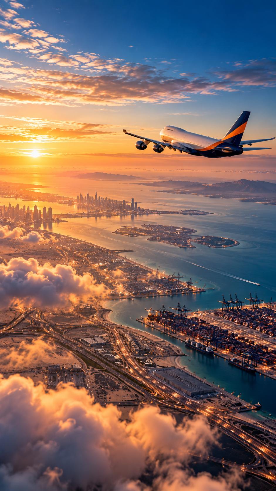 Plane in flight