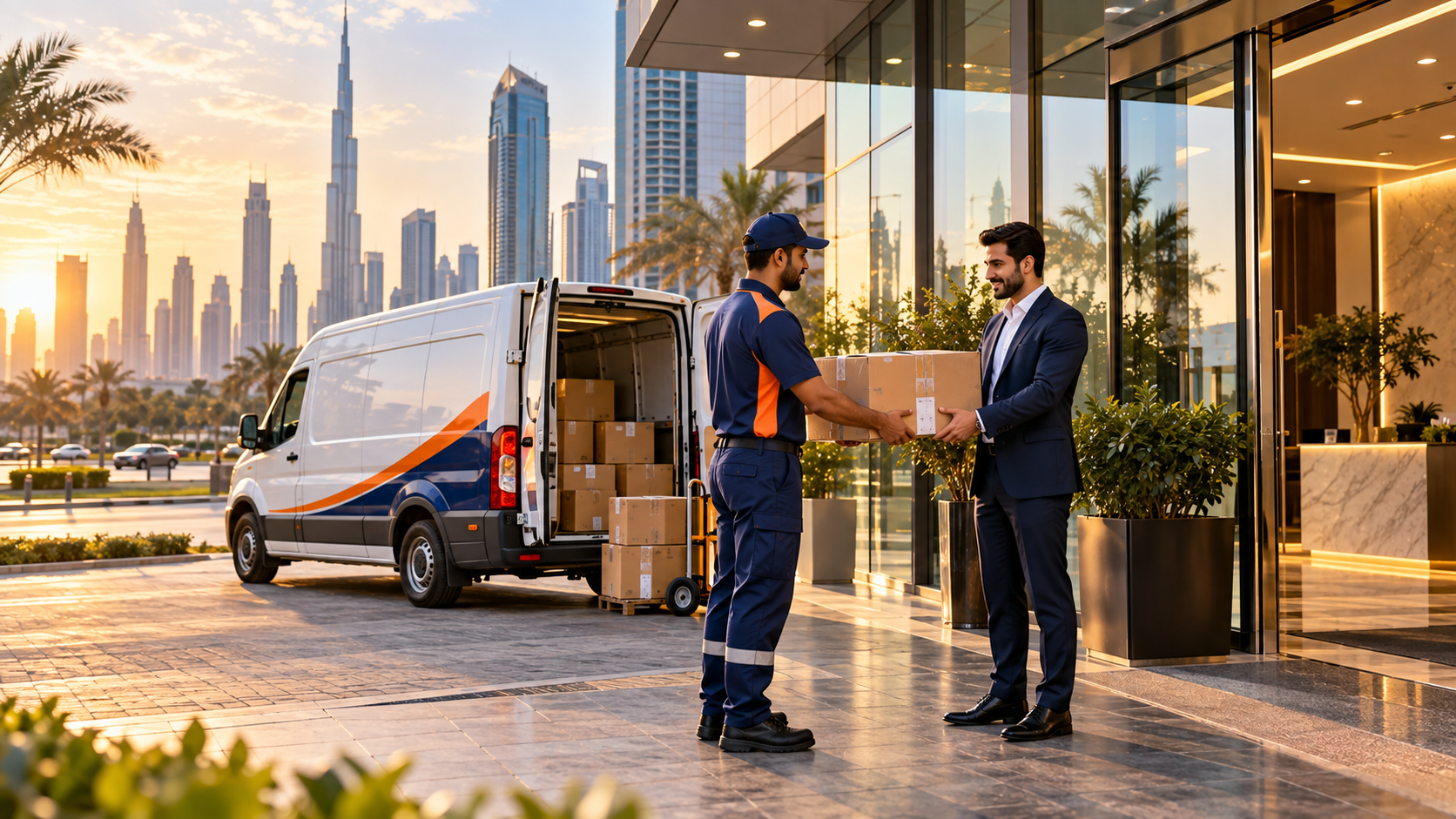 Parcel delivered to the customer